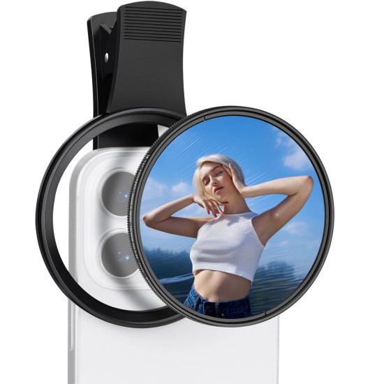 K&F Concept 67mm Clip-on ND2-32 Phone Camera Lens Filter Kit